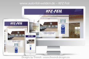 webseite kfz Feil 300x199 - Website-Layouts